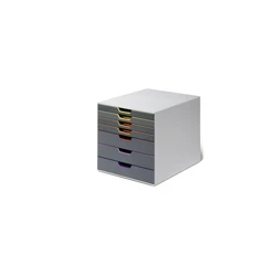 Durable Πλαστικό Συρταράκι Γραφείου 7 Θέσεων 28x35.6x29.2 cm Γκρι Varicolor 1657607