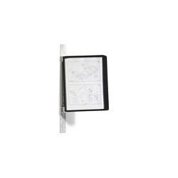 DURABLE Vario Magnet Wall 5 - Magnetic wall holder with 5 A4 SHERPA Sichttafeln (black)