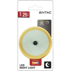Φωτάκι Νυκτός Entac 0.5W Στρογγυλό Θερμό Πορτοκαλί