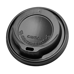 Πλαστικό Καπάκι Πιπίλα για Ποτήρι 3028F, 8Οζ, Μαύρο, 100Τμχ