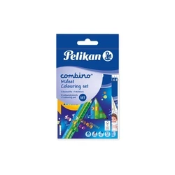 Pelikan Σετ Ζωγραφικής Combino, Μπλοκ + 12 Χρωματιστά Μολύβια