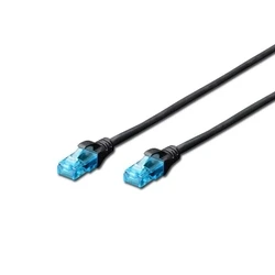 Καλώδιο Δικτύου Digitus Rj45/Rj45 U/Utp Kat. 5e 3,0m Awg 26/7 Pvc Black