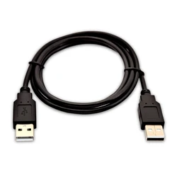 Καλώδιο USB V7 V7USB2AA-01M-1E USB A Μαύρο