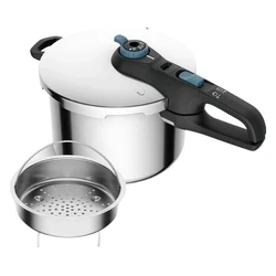 Tefal Secure Trendy P2580701 Χύτρα Ταχύτητας / Ατμομάγειρας 6L, Ασημί