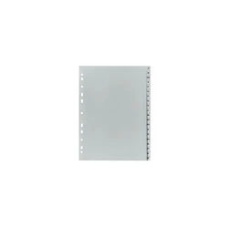 Herlitz Register 20-piece A4 PP A-Z, Grey