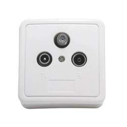 Πρίζα Κεραίας Τηλεόρασης Triax GAD 269 LTE TV-SAT-FM τερματική με καπάκι