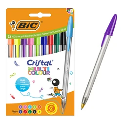 BIC Ballpoint Pen Cristal Multicolour 1.6mm 10 Pack