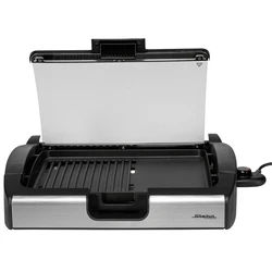 Steba Electric Tabletop Raclette Grill Aluminum 2200W Stainless Steel with Lid 40x29 cm (06.49.00)