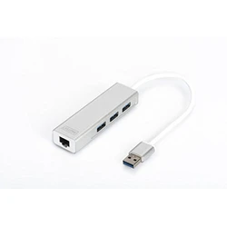 USB Hub Digitus USB 3.0 3-Port White