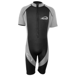 Fortis ΣΤΟΛΗ ΚΑΤΑΔΥΣΗΣ MONOSHORT ΑΝΔΡΙΚΗ ΜΑΥΡΟ-ΓΚΡΙ 3mm XXXL