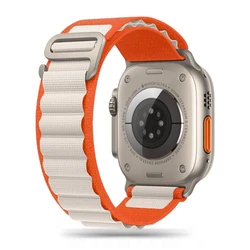Tech-Protect Nylon Pro strap for Apple Watch 4/5/6/7/SE/8/9/ Ultra 44/45/49mm Orange/Mousy
