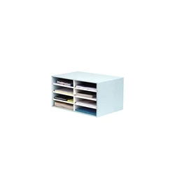BankersBox Desktop Sorter A4, 8 Compartments, Green/White, 1 Pack