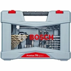 Τρυπάνια BOSCH 2608P00234 76 Τεμάχια Ανοξείδωτο ατσάλι Θήκη μεταφοράς 
