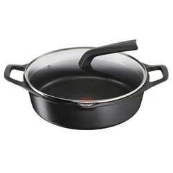 Κατσαρόλα με Καπάκι Tefal E2497244 Μαύρο ? 28 cm
