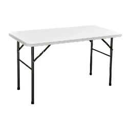 Metal Catering One?Piece Folding Table White L122 x W60 x H74 cm (SKU 31-31503)