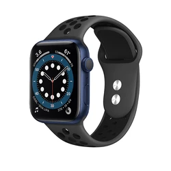 Belt Crong Duo Sport Apple Watch 4/5/6/7/SE/8/9/10 40/41/42mm (gray/black)