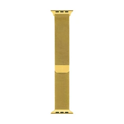 Bracelet Crong Milano Steel Apple Watch 4/5/6/7/SE/8/9/Ultra 44/45/49mm (gold)
