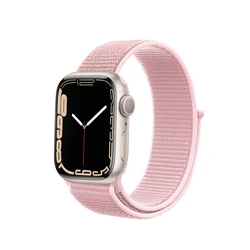 Belt Crong Nylon Apple Watch 4/5/6/7/SE/8/9/10 40/41/42mm (Powder Pink)