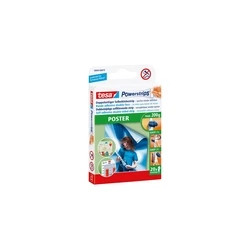 tesa Powerstrips Poster 20 λευκές ταινίες αυτοκόλλητες