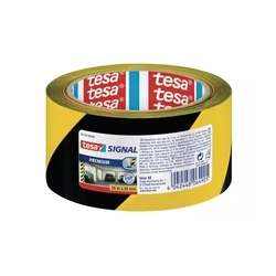 Tesa Signal Premium Ταινία Σήμανσης Κίτρινη/Μαύρη από Πλαστικό 58130-00000-00