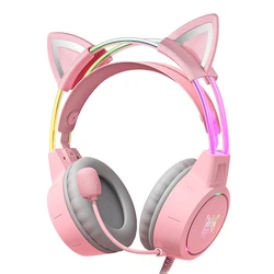 Gaming Headset Onikuma X15Pro Pink Cat's Ears