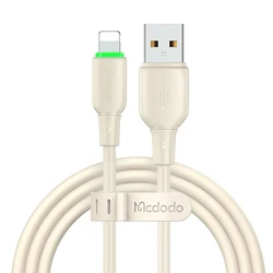 Καλώδιο USB to Lightning Mcdodo CA-4740 with LED light 1.2m (beige)