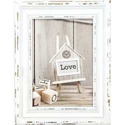 ZEP Rivoli Wooden Wall Frame with White Border SY968W - 15 x 20 cm