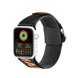 Dux Ducis Strap Outdoor Apple Watch 4/5/6/7/SE/8/9/Ultra 44/45/49mm black-orange