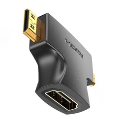 Αντάπτορας HDMI - Mini/Micro HDMI 2in1 Vention AGFB0 (Black)