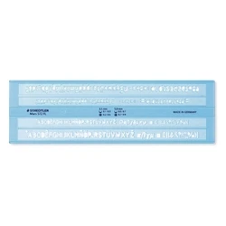 STAEDTLER Mars 572 FL πρότυπο γραφής 3,5 mm + 5 mm (μπλε διαφανές)