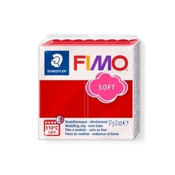 FIMO soft Weihnachtsrot (Χριστουγεννιάτικο Κόκκινο) - FIMO μαλακή πλαστικοποίητη μάζα 57 g