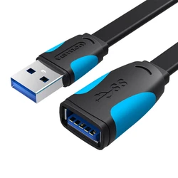Καλώδια USB Vention Flat USB 3.0 extender VAS-A13-B150 1.5m Black