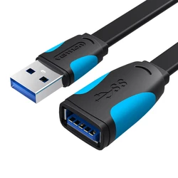 Καλώδια USB Vention Flat USB 3.0 extender VAS-A13-B200 2m Black