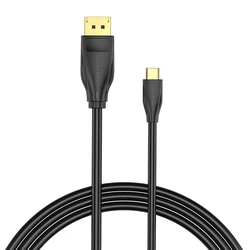 Καλώδιο USB-C Vention to DisplayPort 1.4 CGYBH, 2m, 8K 60Hz/4K 120Hz (Black)