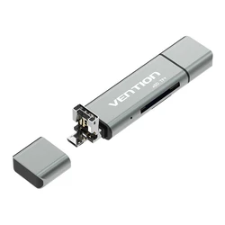 Card Reader Multifunctional USB2.0 Vention CCJH0 Gray