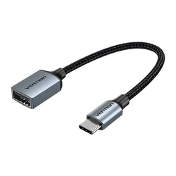 Αντάπτορας USB-C Vention 2.0 Male to USB Female OTG CCWHB 0.15m, 2A, Gray