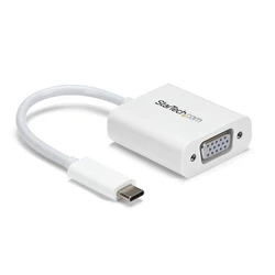 Αντάπτορας USB C σε VGA Startech CDP2VGAW Λευκό