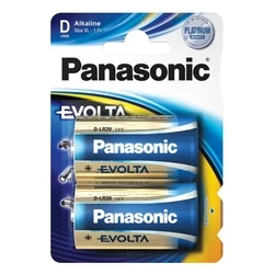 Αλκαλικές Μπαταρίες Panasonic D 1,5V EVOLTA 2τμχ