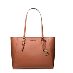 Michael Kors Σετ Υφασμάτινη Γυναικεία Τσάντα Ώμου Καφέ 35R3GCFT3T-LUG