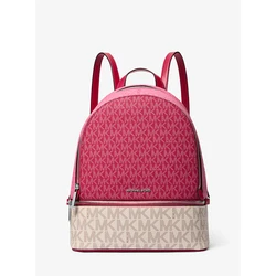 Michael Kors Δερμάτινη Γυναικεία Τσάντα Πλάτης Rhea 35S5SRAB6VDKR - Ροζ