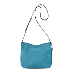 Γυναικεία Τσάντα Michael Kors Suede Γαλάζια 35S6S5ZM2S-NAV 30x26x8cm