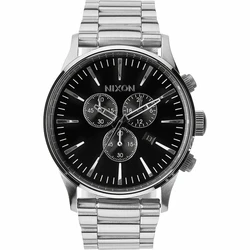 Ανδρικό Ρολόι Nixon Sentry Chrono Ασημί