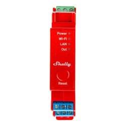 Ενδιάμεσος Διακόπτης DIN Rail Smart Switch Shelly Pro 1PM with power metering, 1 channel