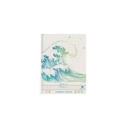 Herlitz Spiralblock A4 70 φύλλα Lineatur 28 GREENline Welle