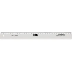 M?bius+Ruppert M+R Lineal thin 30 cm transparent plastic ruler