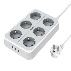 Πολύπριζο Tessan Power strip TS-303-GR