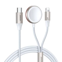 Φορτιστής Wearable Joyroom Fast Charging Magnetic 2-in-1 S-IW012 30W 1.5m (White)