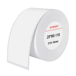 Αυτοκόλλητες Θερμικές Ετικέτες Niimbot 25x60mm, 110τμχ (Λευκό)
