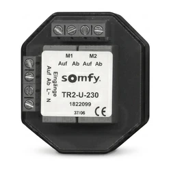 SOMFY 1822099 TR2-U-230 Trennrelais για δύο αντλίες/κινητήρες, εντοιχισμός (Unterputz)
