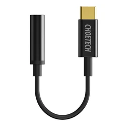 Αντάπτορας 3.5mm Choetech AUX003 USB-C to Audio Jack Adapter (black)